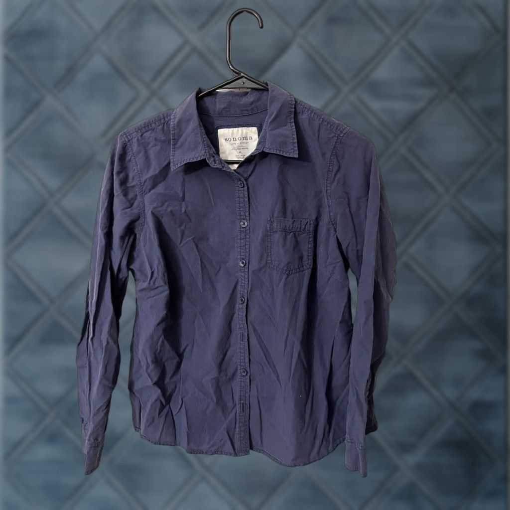 Alife VINTAGE Sonoma Denim Shirt Women's Medium Blue Casual Button-Up Cotton 90s Size M / US 6-8 / IT 42-44 - 1 Thumbnail