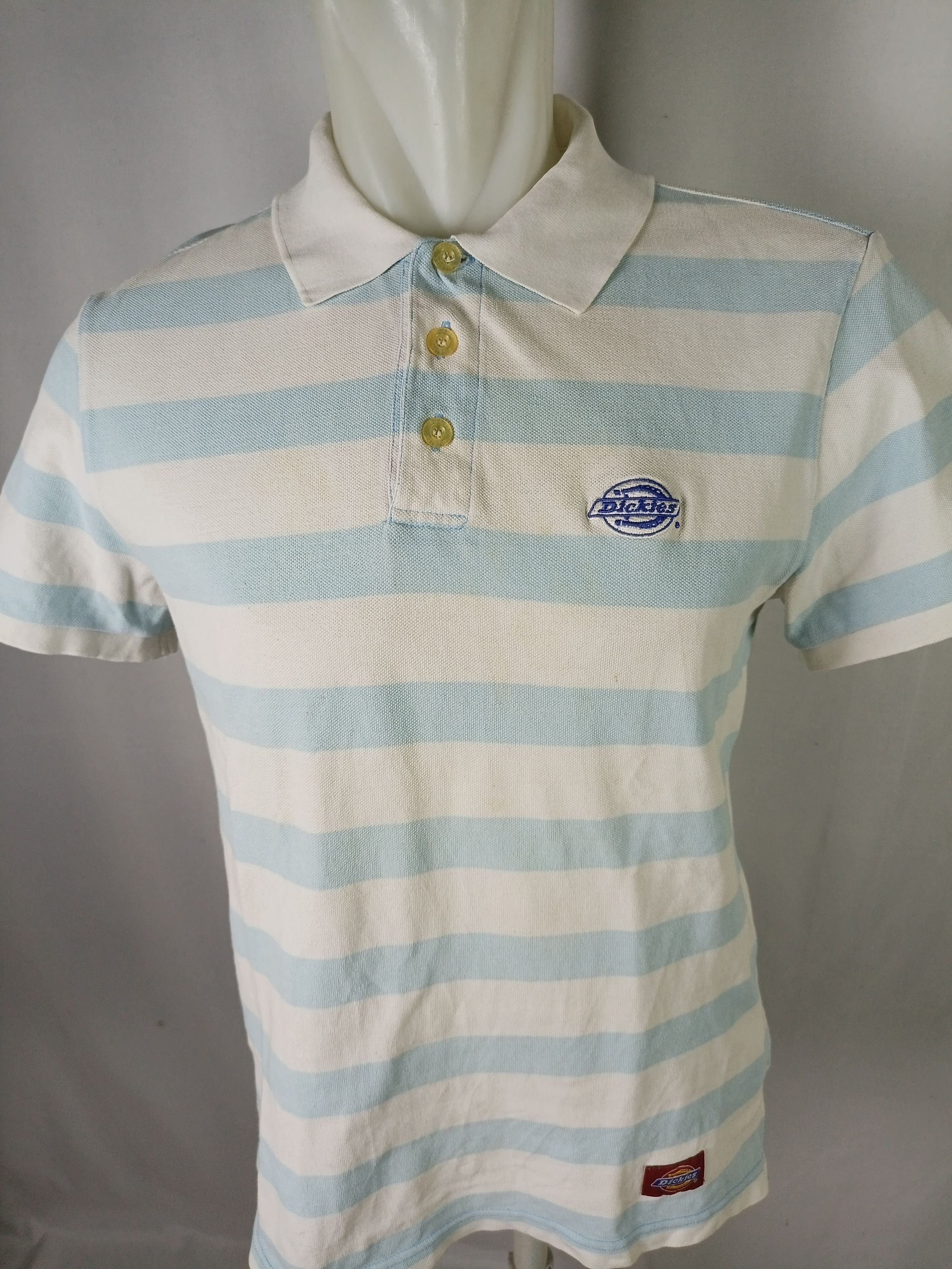 Dickies × Vintage Dickies Striped Embroidery Logo polo t-shirt Size US M / EU 48-50 / 2 - 16 Thumbnail