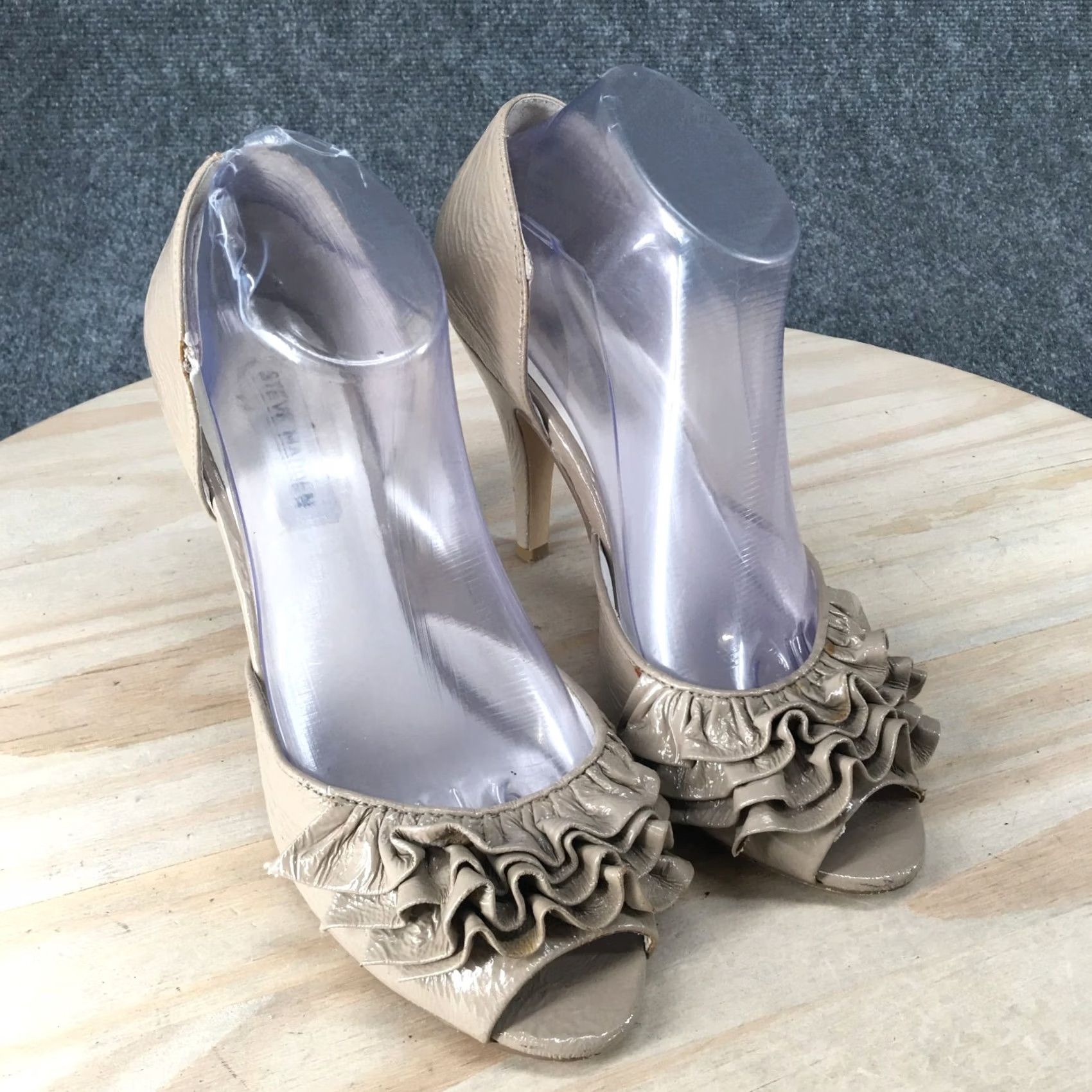 Steve Madden Steve Madden Heels Pump 8 M Talisa Beige Ankle Strap D Orsay Peep Toe Womens Size US 8 / IT 38 - 3 Thumbnail