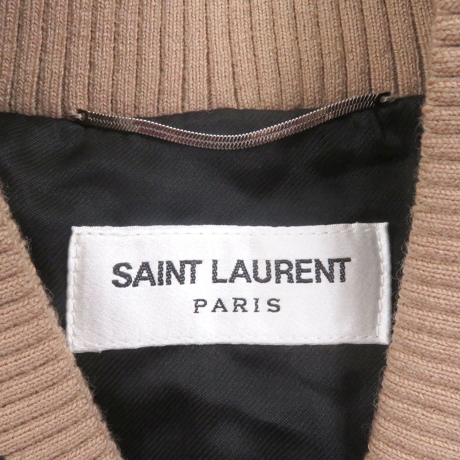 Saint Laurent Paris SAINT LAURENT PARIS Teddy/ Stadium Jacket Gold/Black 46 Size US S / EU 44-46 / 1 - 6 Thumbnail