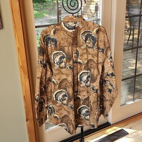 Vintage Bluff Creek Outfitters Graphic Turkey Long Sleeve Casual But Size US L / EU 52-54 / 3 - 8 Thumbnail