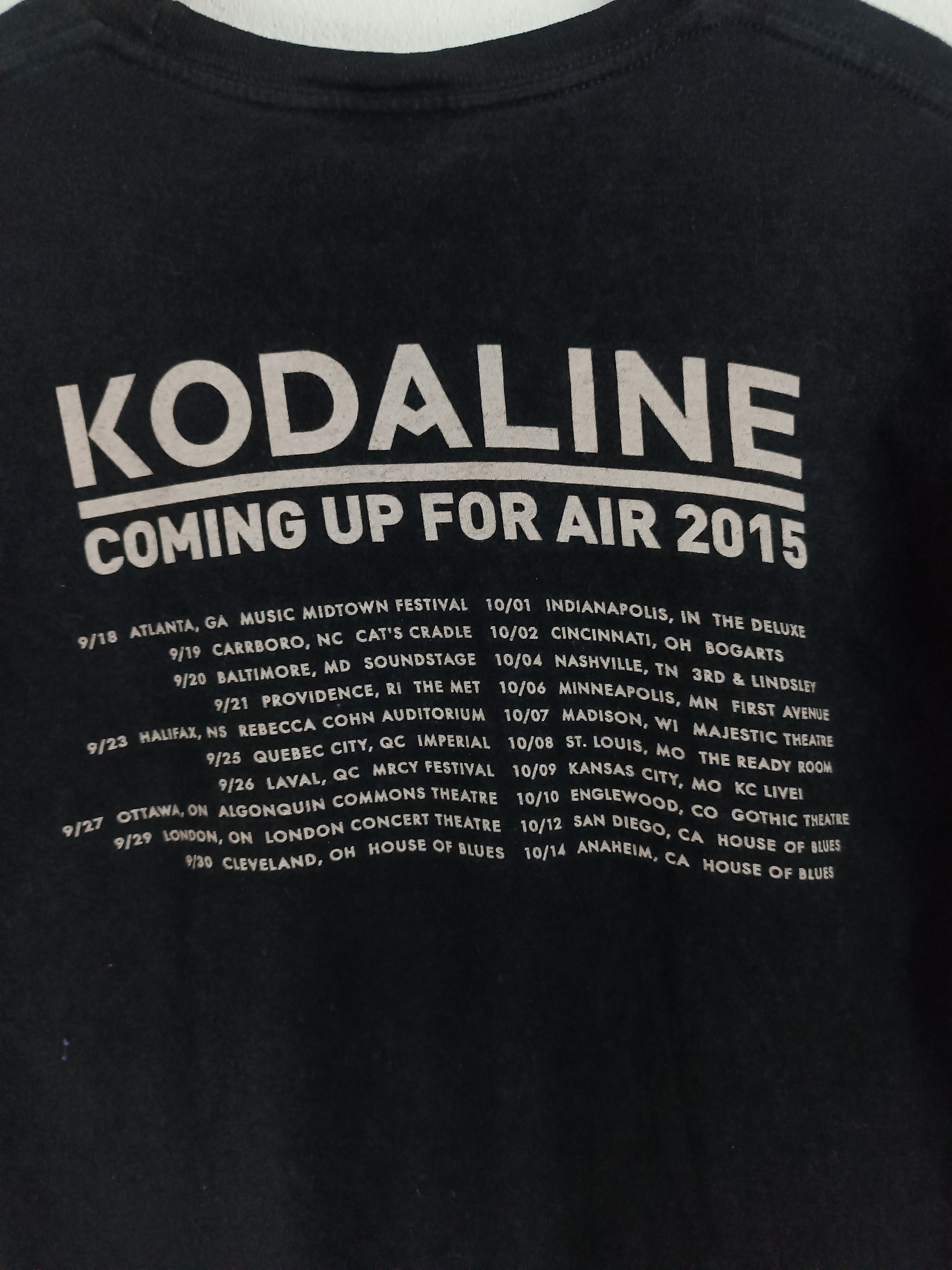 Band Tees VINTAGE 2015 KODALINE TOUR FADED TEE kasabian lumineers Size US M / EU 48-50 / 2 - 14 Thumbnail
