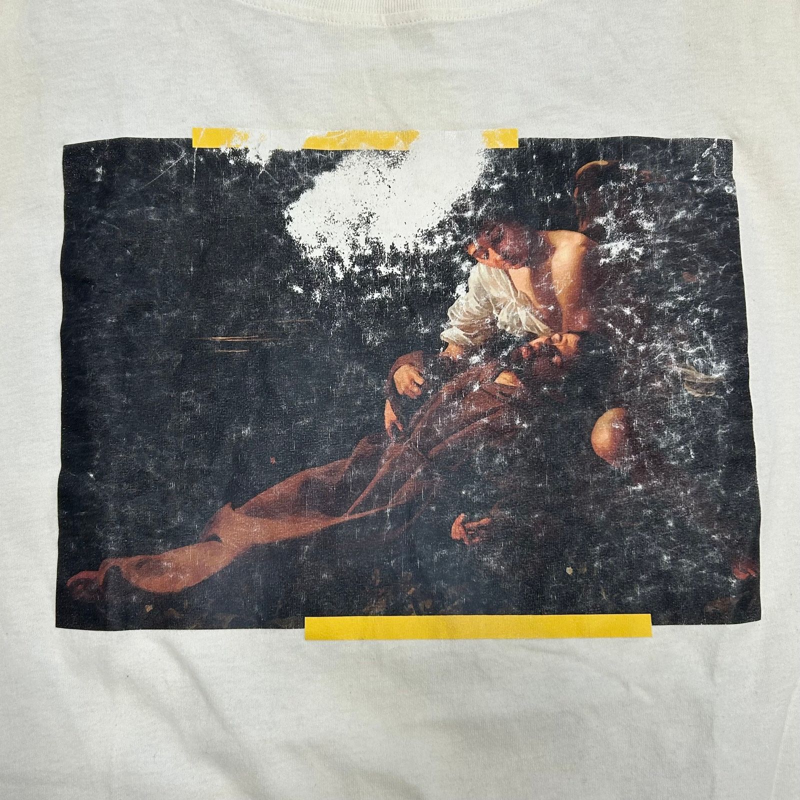 Off-White Off-White Caravaggio Printing Tee Shirt White XL Oversized Size US XL / EU 56 / 4 - 2 Thumbnail