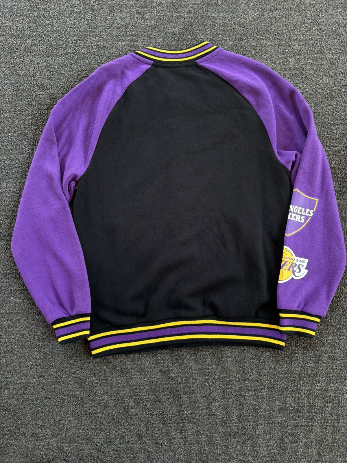 Primark LA Lakers Jacket Men's Medium Varsity Sport Snap Buttons Size US M / EU 48-50 / 2 - 6 Thumbnail