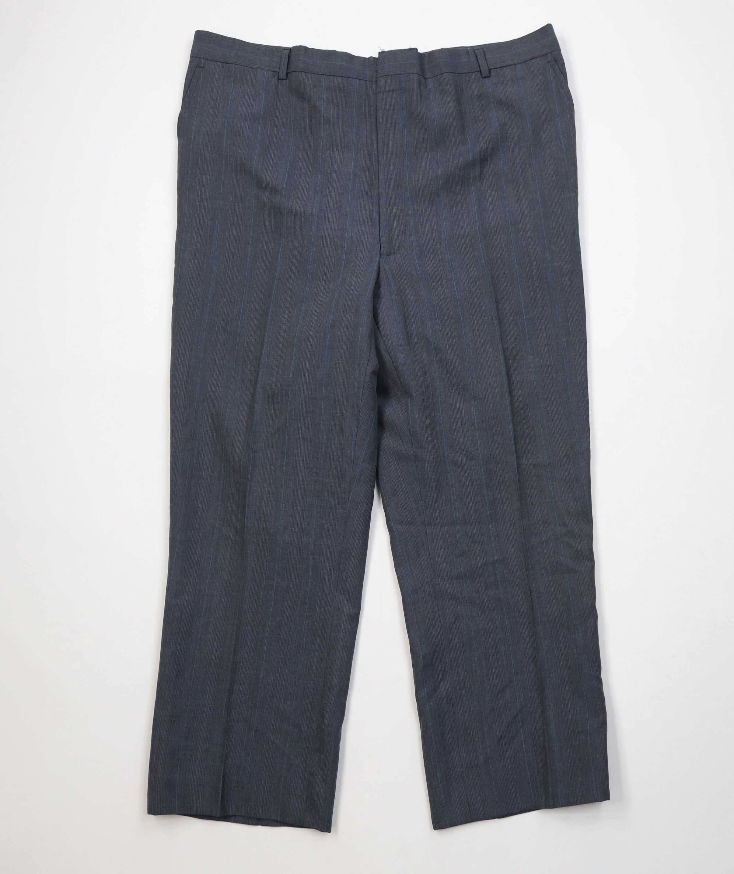 Vintage Vintage 70s Streetwear Blend Knit Wide Leg Chino Pants Plaid Size US 38 / EU 54 - 1 Thumbnail