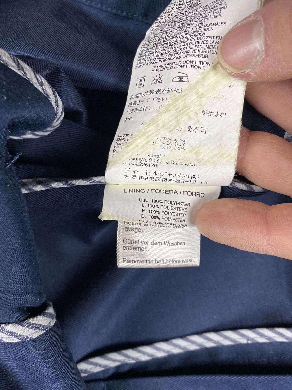 Diesel Diesel coat trench italy navy long Size S / US 4 / IT 40 - 10 Thumbnail