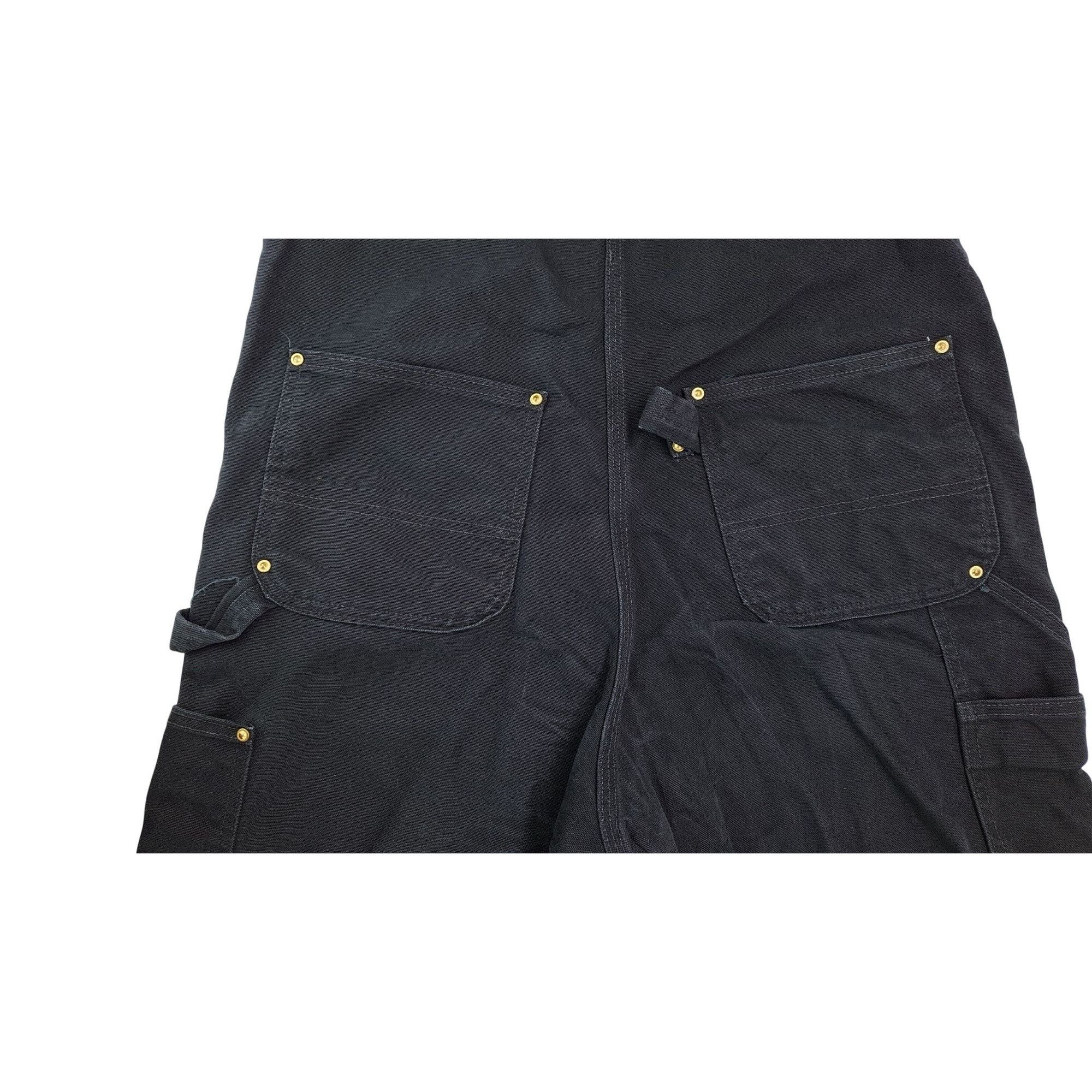 Carhartt Carhartt Black Bib Overalls R01 Pocket Adjustable Straps Size US 36 / EU 52 - 5 Thumbnail