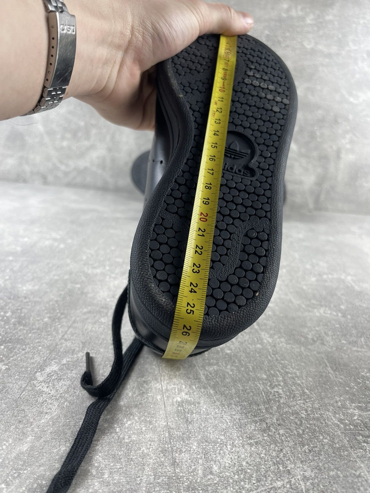Adidas Adidas Dover Street Market Stan Smith Black Leather Sneakers Size US 5.5 / IT 35.5 - 11 Thumbnail