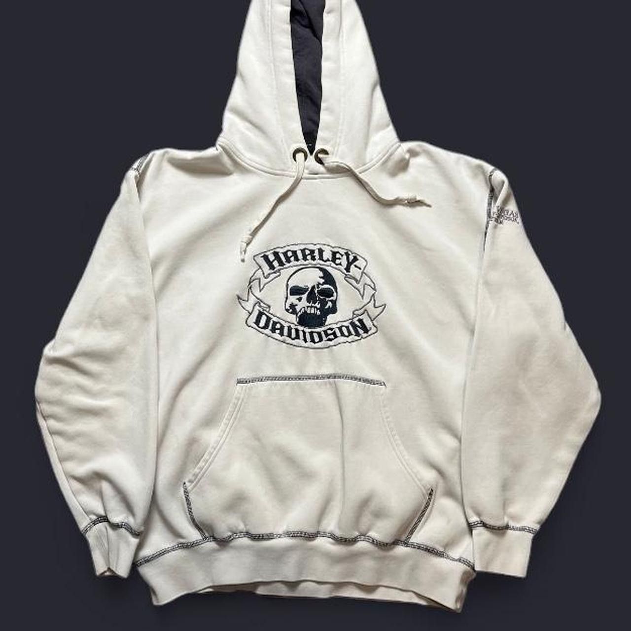 Harley Davidson Harley Davidson Skull Hoodie Size Large Black Harley Tag Size US L / EU 52-54 / 3 - 1 Thumbnail