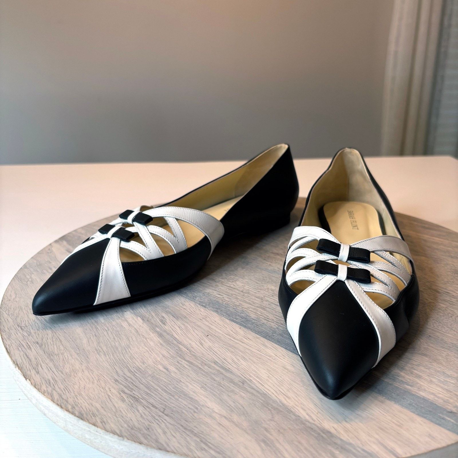 Sarah Flint Sarah Flint Kim Black White Ballet Flats Shoes EU 41 US 11 Size US 11 / IT 41 - 3 Thumbnail