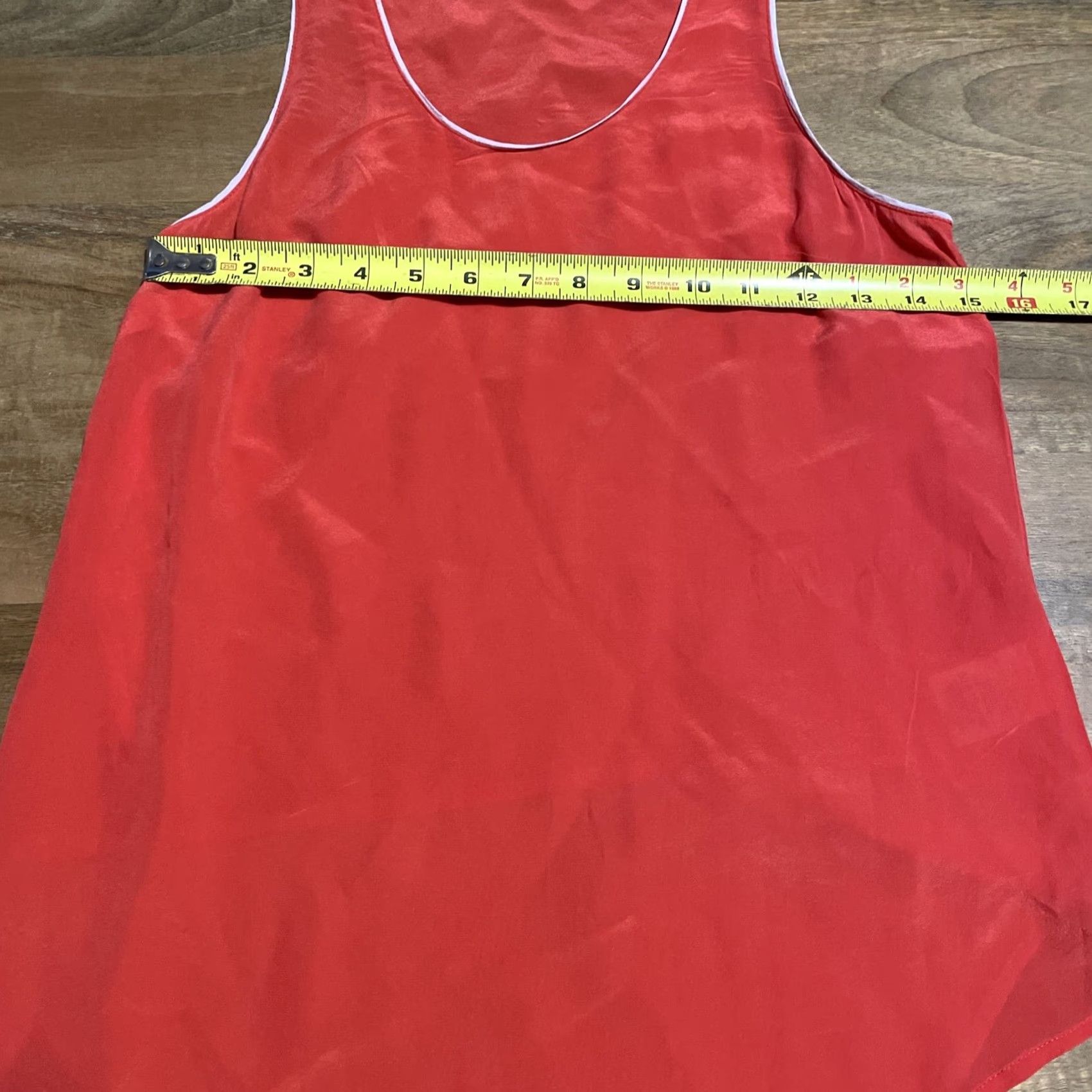 Vintage Maeve Blouse Womens Size 2 Red Silk Sleeveless Scoop Neck Pullover Casual Party/Cocktail Travel Undefined Size XS / US 0-2 / IT 36-38 - 5 Thumbnail