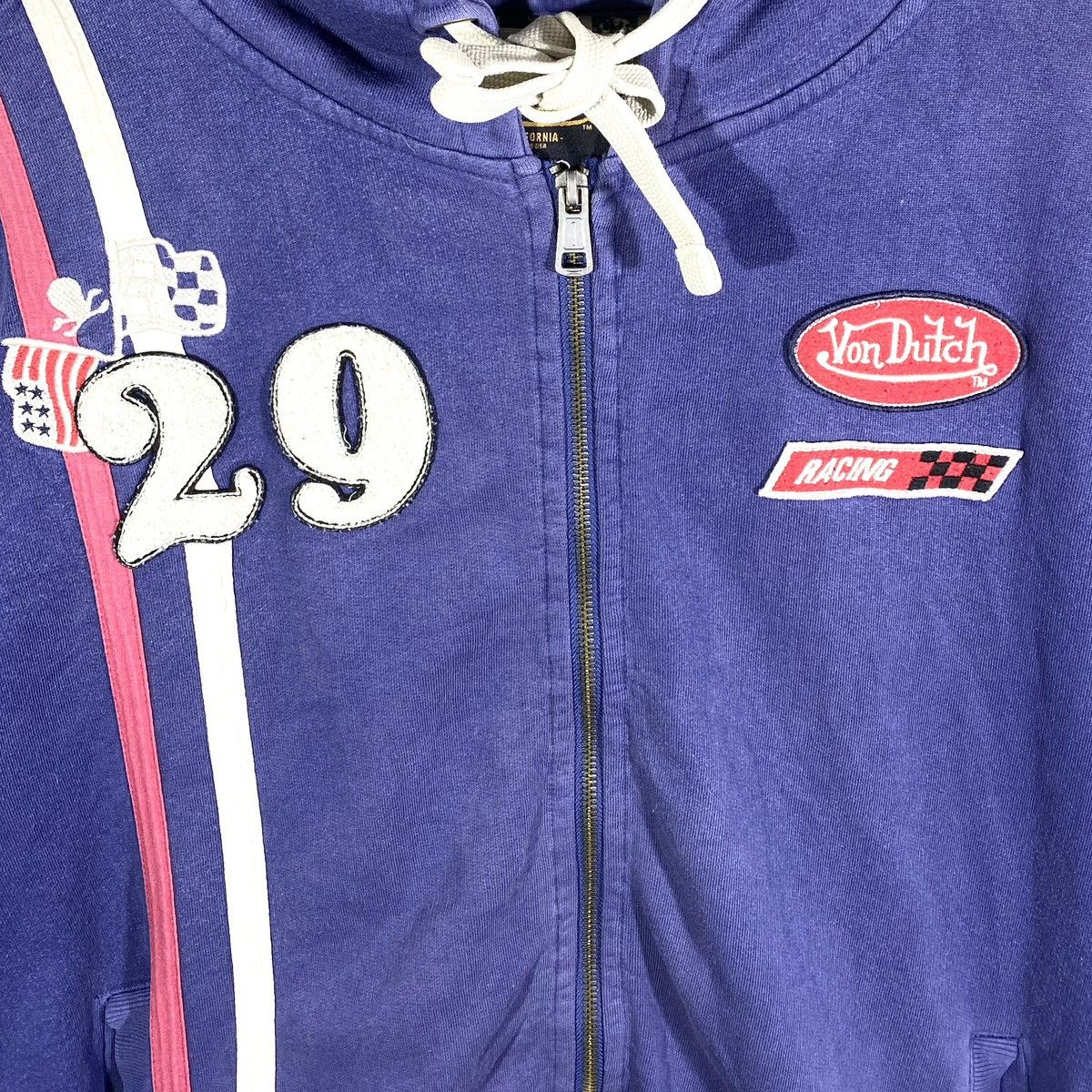 Von Dutch Sweat Hoodie Zippé Biker Cyber y2k Vintage 2000’s Von Dutch Size US XL / EU 56 / 4 - 3 Thumbnail