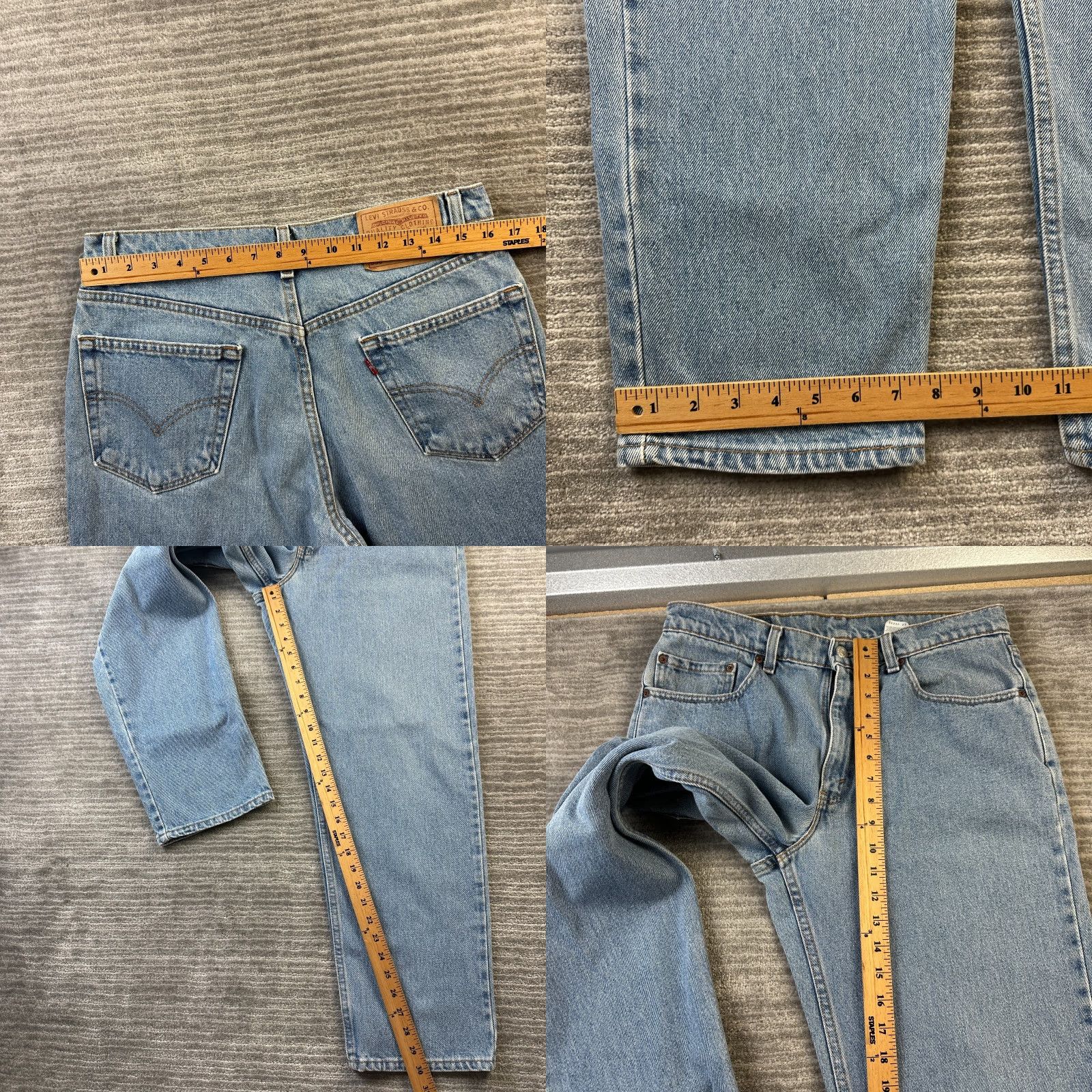 Levi's VINTAGE Levi's 550 Jeans Mens 34x30 Blue Denim Light Wash USA Made 90s Y2K Levi's 550 Jeans Mens 34x30 Blue Denim Light Wash USA Made 90s Y2K Size US 34 / EU 50 - 8 Thumbnail
