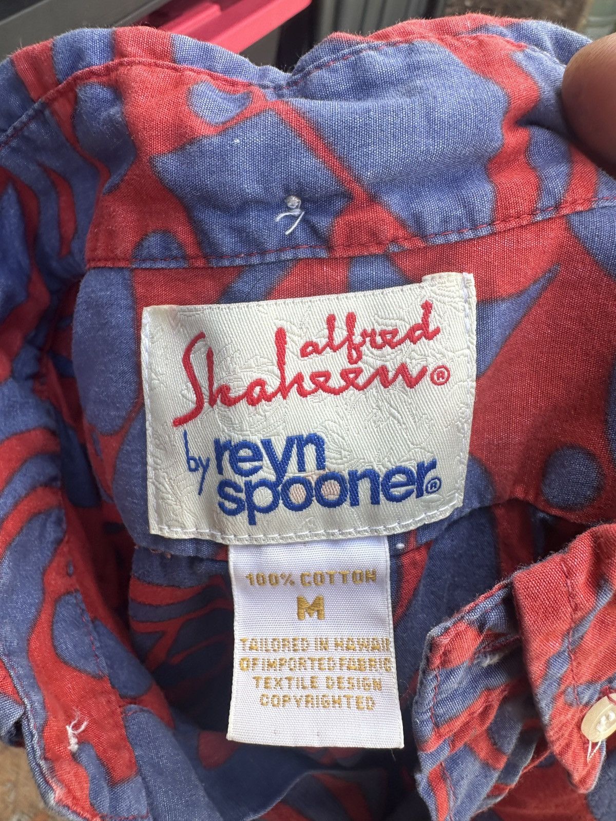 Reyn Spooner Reyn Spooner Alfred Shaheen Red/Blue Full Button Men's M Size US M / EU 48-50 / 2 - 4 Thumbnail