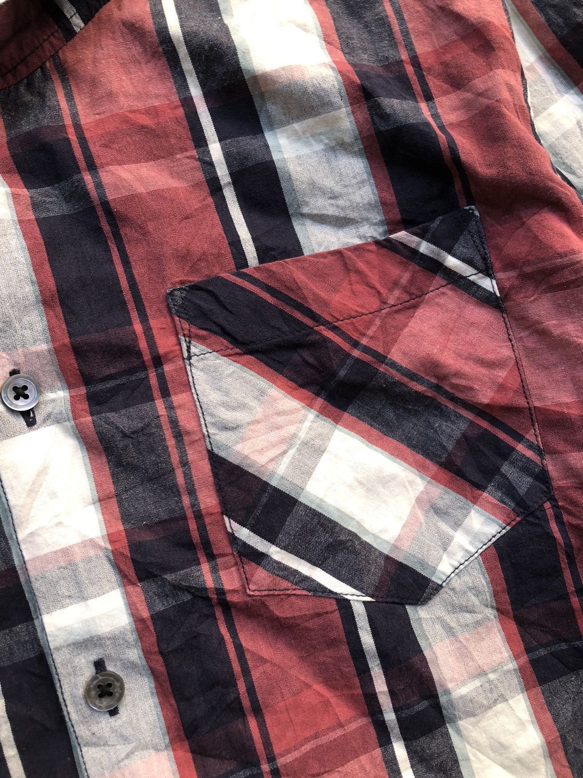 Japanese Brand × Le Grande Bleu (L.G.B.) 5cm Plaid Shirt Ifsixwasnine Style Size US L / EU 52-54 / 3 - 10 Thumbnail