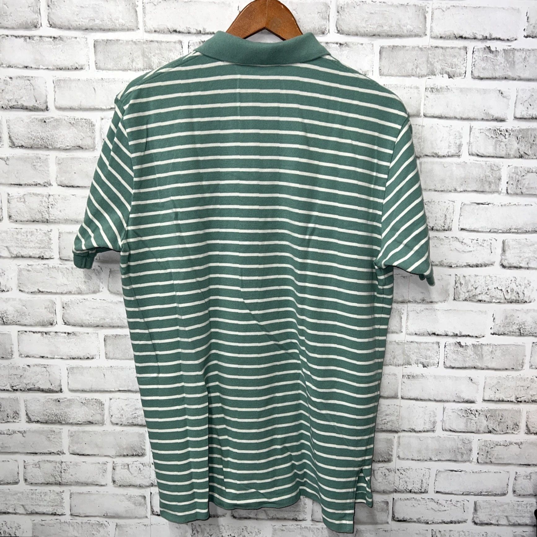 Polo Ralph Lauren Polo Ralph Lauren Green Striped Polo Shirt Mens Size L Size US L / EU 52-54 / 3 - 4 Thumbnail