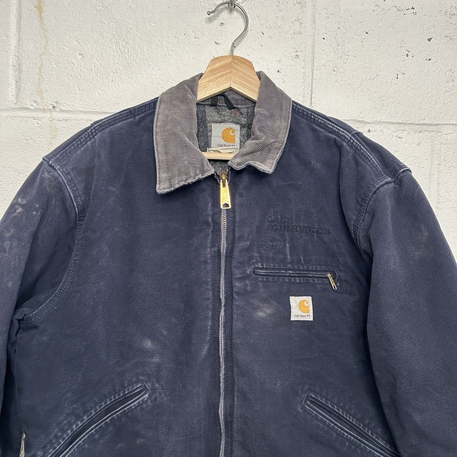 Carhartt Vintage Carhartt Blanket-Lined Detroit Jacket “Dark Navy” Size US L / EU 52-54 / 3 - 4 Thumbnail