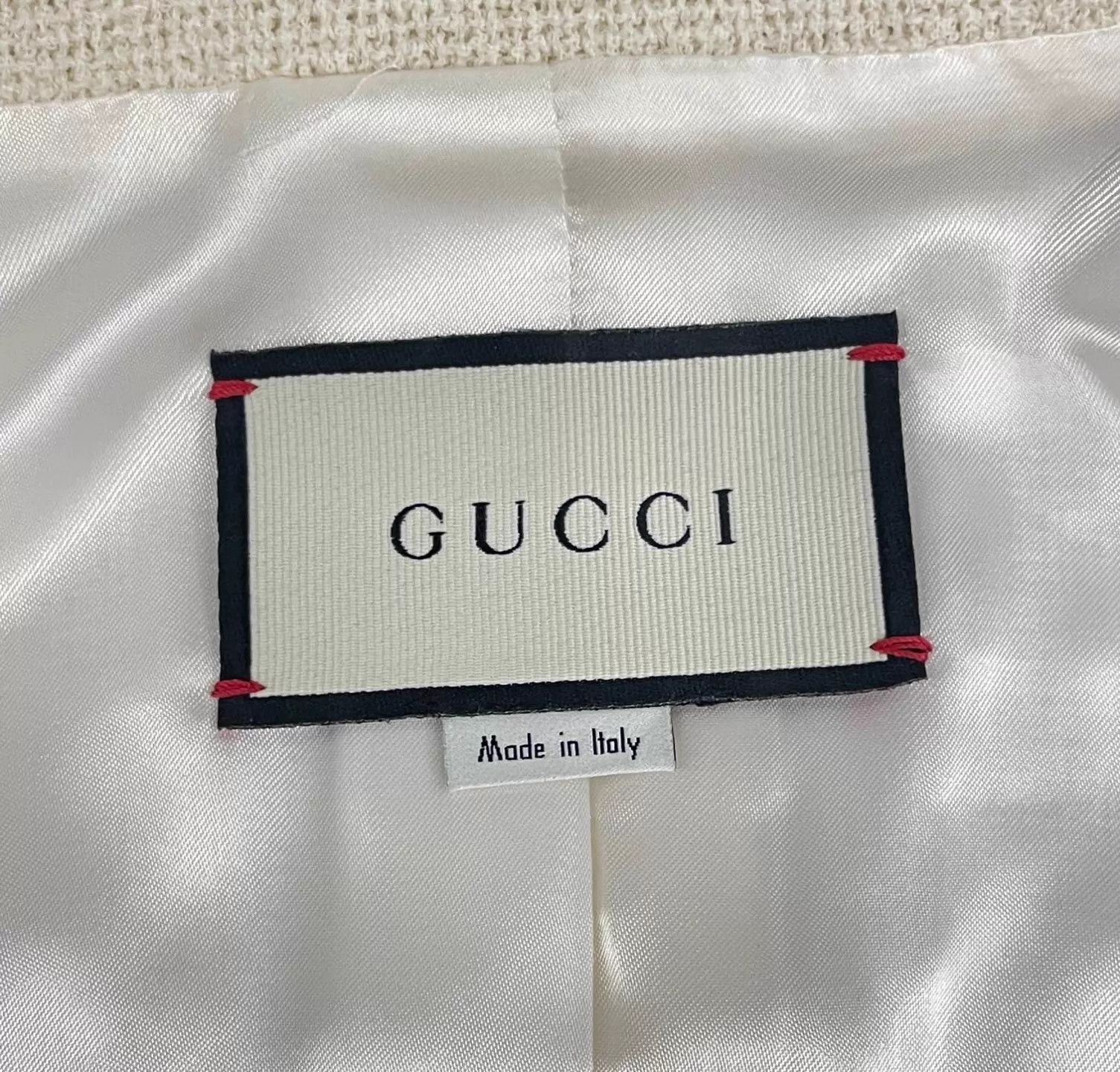 Gucci Gucci Ivory Short Chanel-Style Jacket Size M / US 6-8 / IT 42-44 - 5 Thumbnail