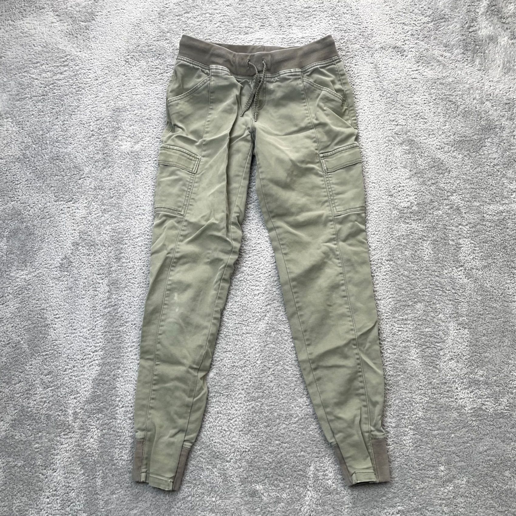 The North Face The North Face Pants Women Green Joggers Utility Pockets Stretch Drawstring Casual Size 4 Size 27" / US 4 / IT 40 - 2 Thumbnail