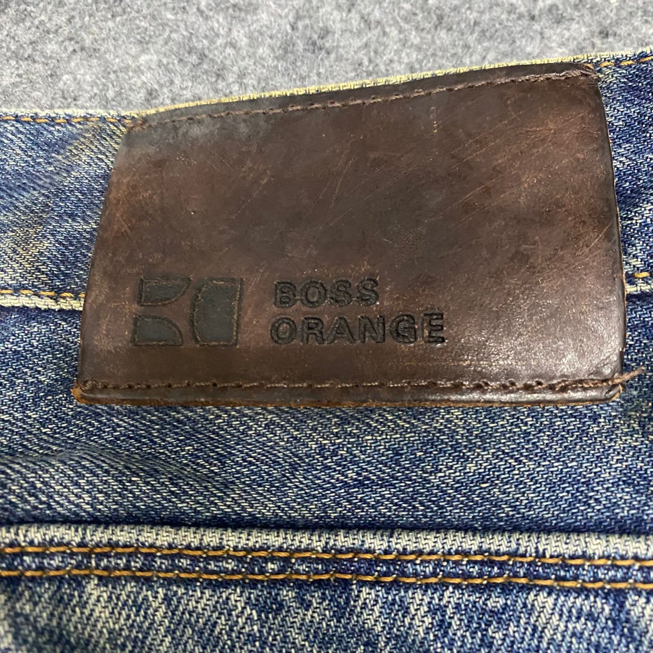 Hugo Boss 💥Best Offer💥Vintage Hugo Boss Orange Distressed Denim Size US 34 / EU 50 - 18 Thumbnail