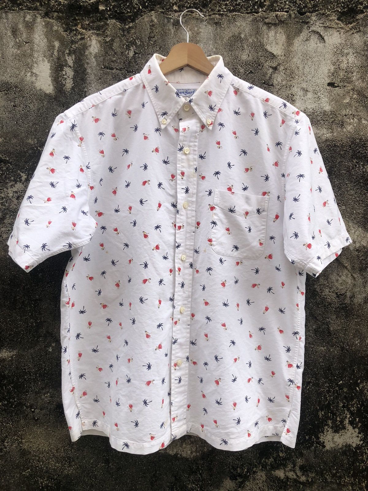Vintage Sun Surf by Toyo Enterprise Aloha Hula Button Shirts