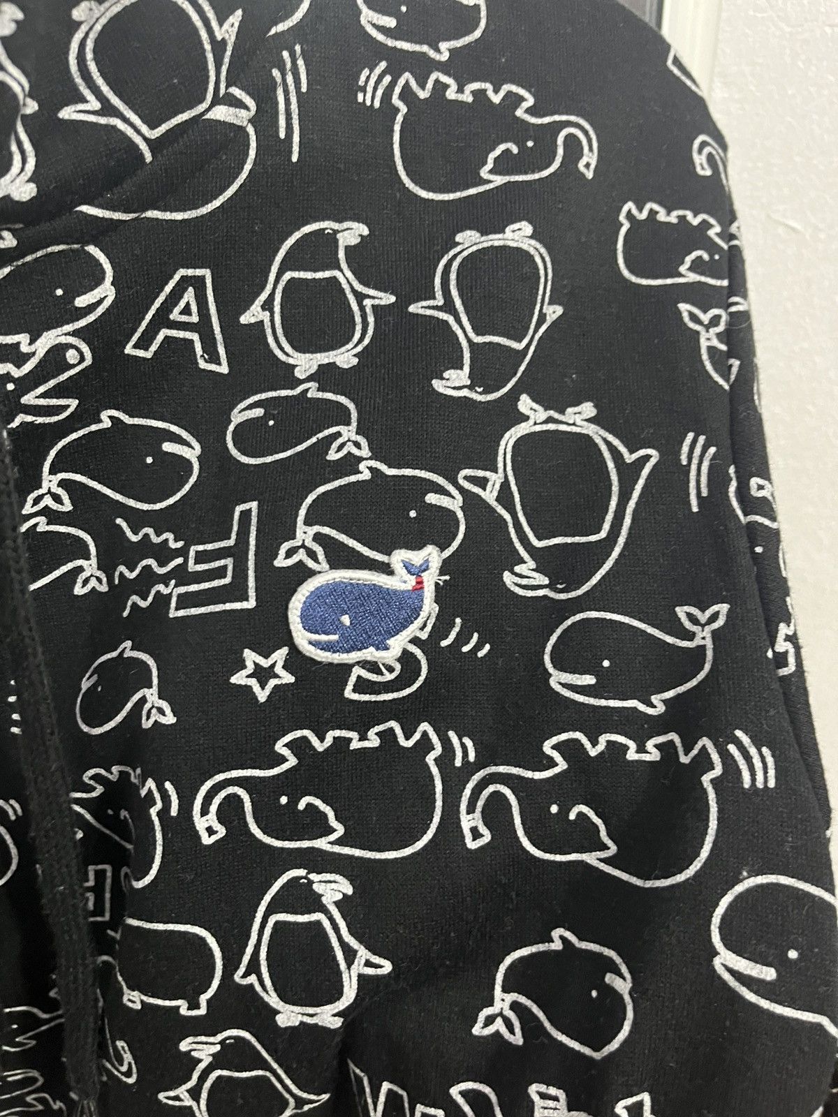 Japanese Brand Fat Animals Whale Print Hoodie Black Size M Japan Size US S / EU 44-46 / 1 - 6 Thumbnail
