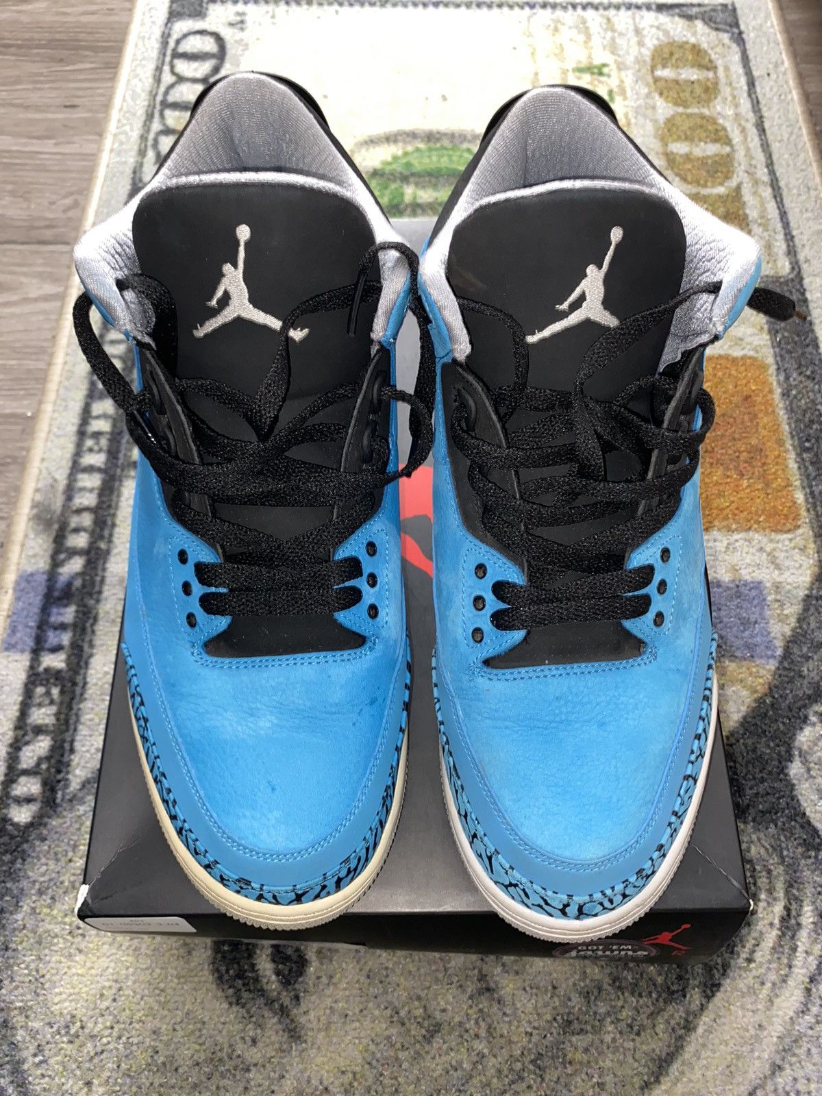 Jordan Brand × Nike Jordan 3 Retro Powder Blue Size US 12 / EU 45 - 5 Thumbnail