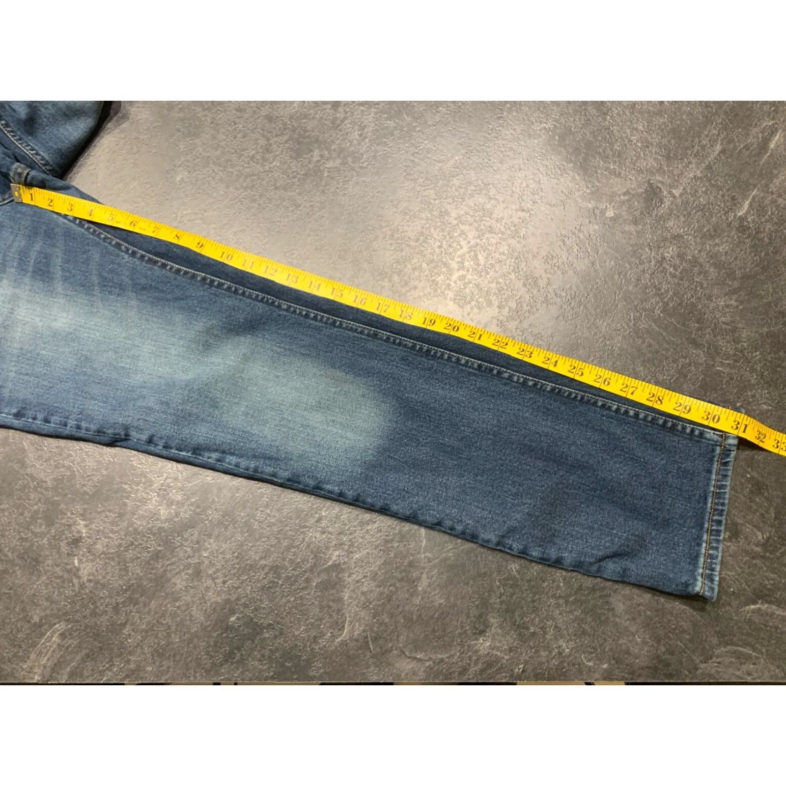 Vintage True Craft Athletic Jeans Mens Size 30x32 Blue Straight Fit Size US 30 / EU 46 - 5 Thumbnail