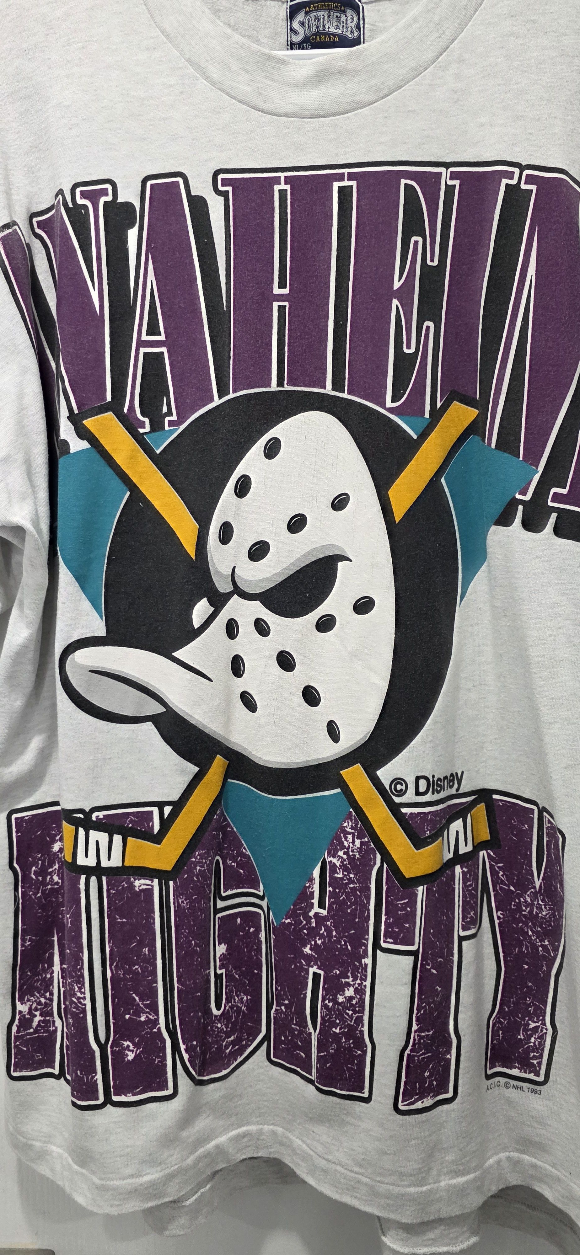 Vintage Anahiem mighty ducks vintage t-shirt Size US XL / EU 56 / 4 - 5 Thumbnail