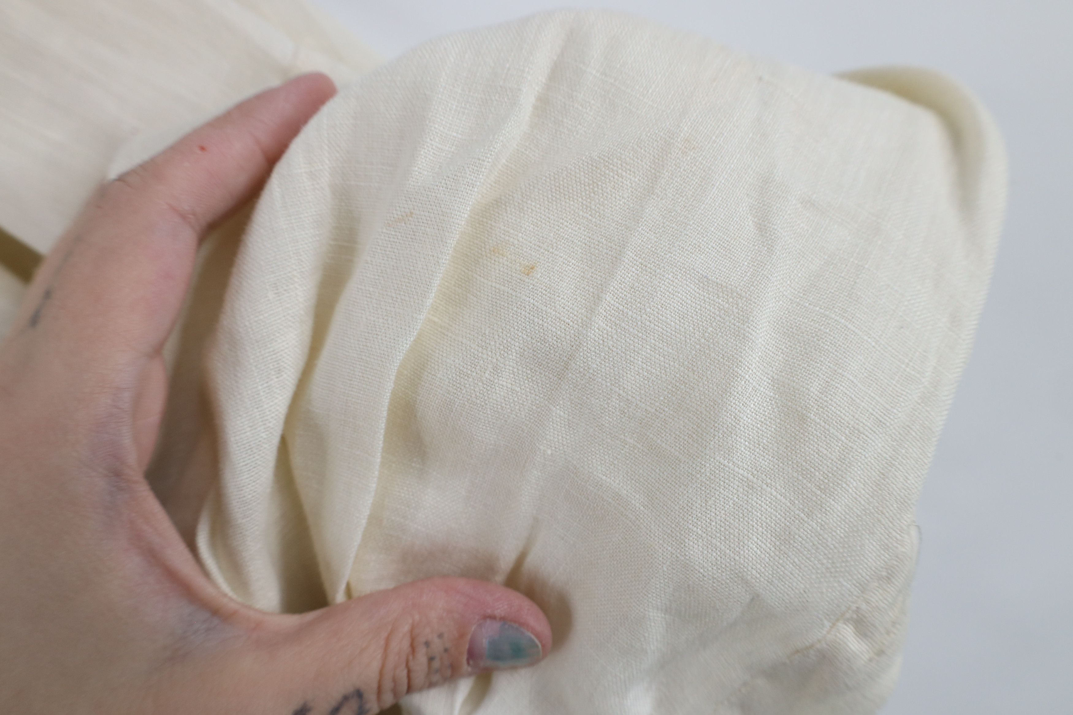Orvis × Vintage Vintage Orvis Linen Safari Bush Collared BUtton Shirt Cream Size US XL / EU 56 / 4 - 6 Thumbnail