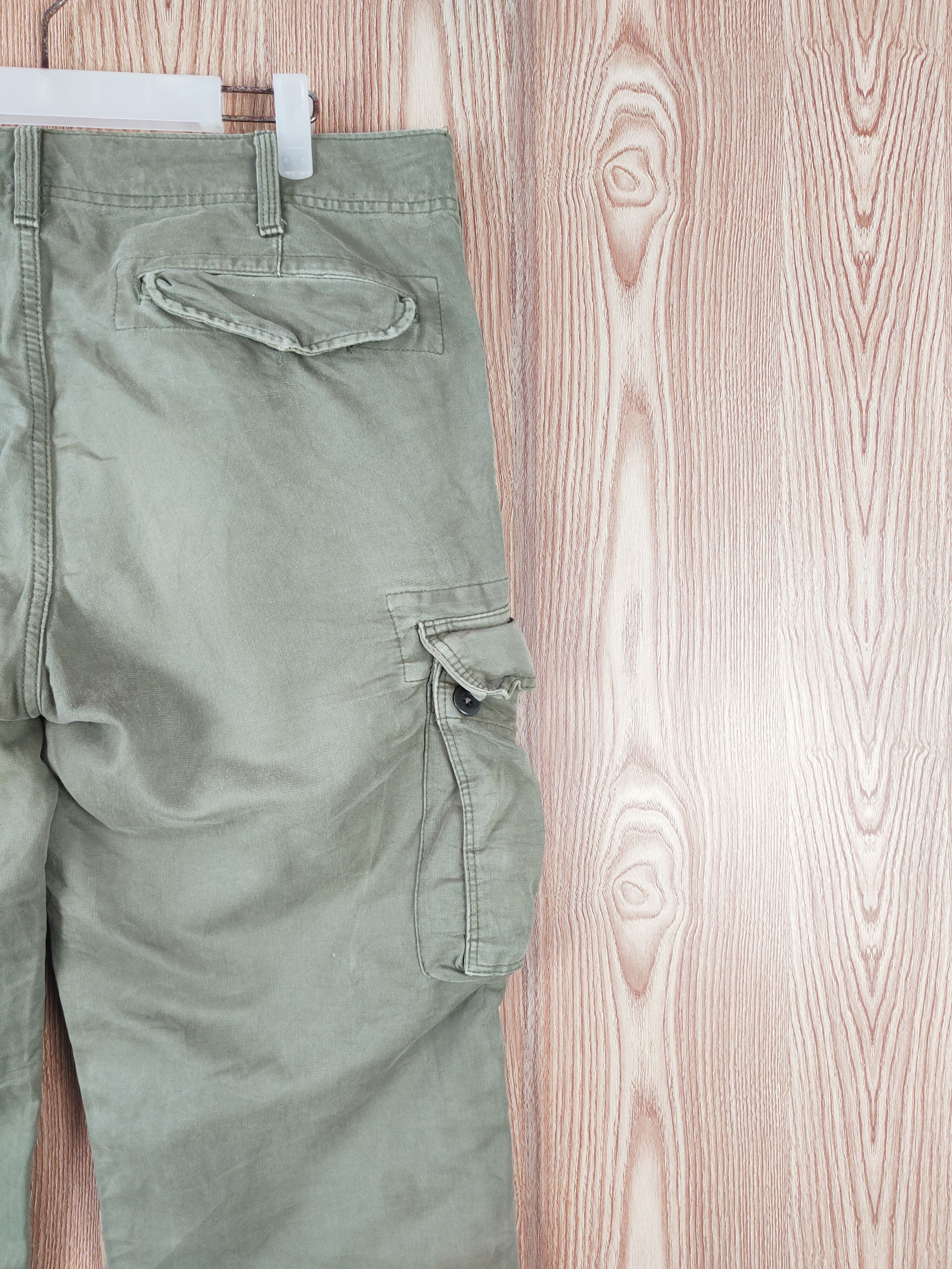 Japanese Brand Uniqlo Green Faded Multipocket Tactical Cargo Pants #W910 Size US 36 / EU 52 - 11 Thumbnail