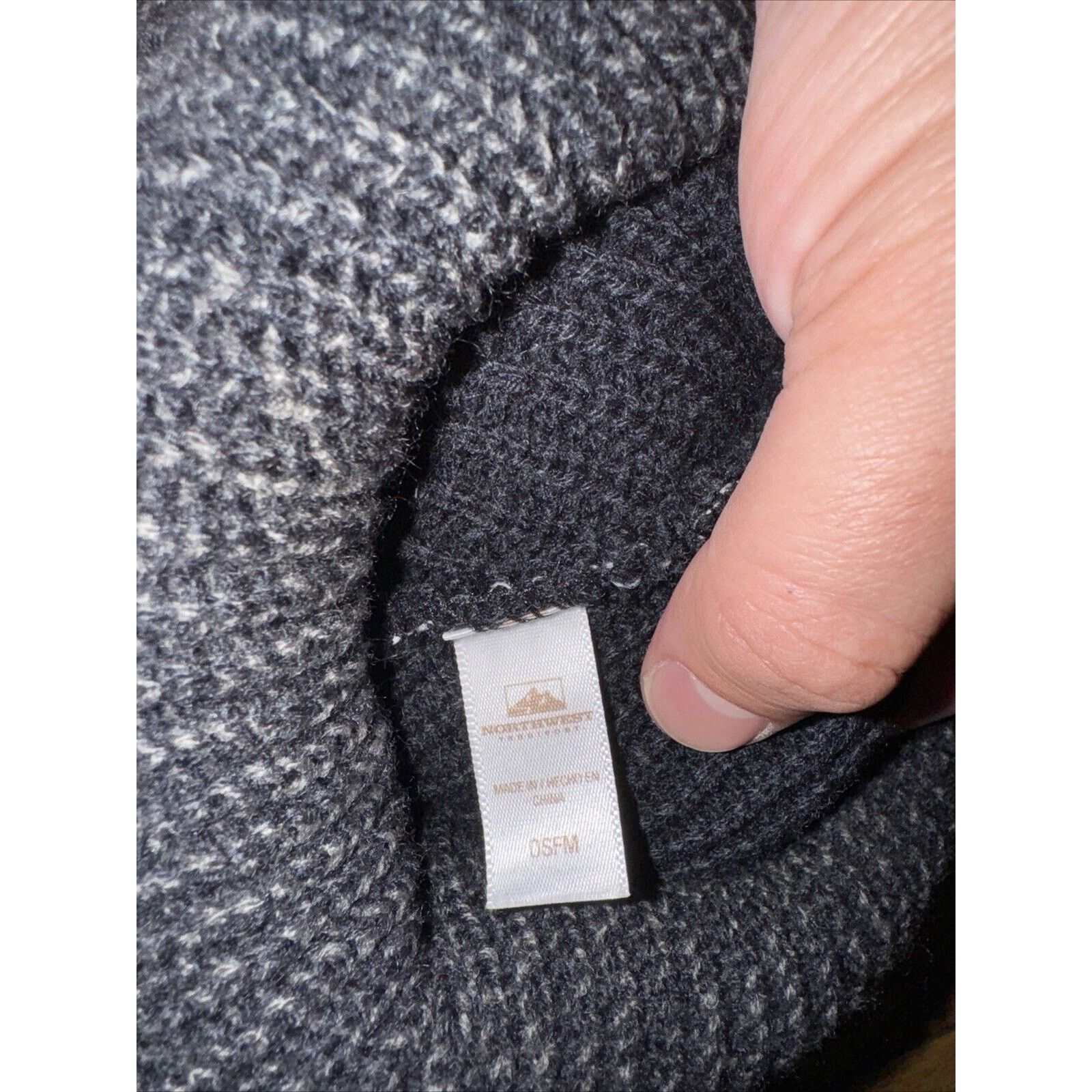 Japanese Brand × Vintage Thick Ribbed Beanie Black/Grey By North West Size ONE SIZE - 2 Thumbnail