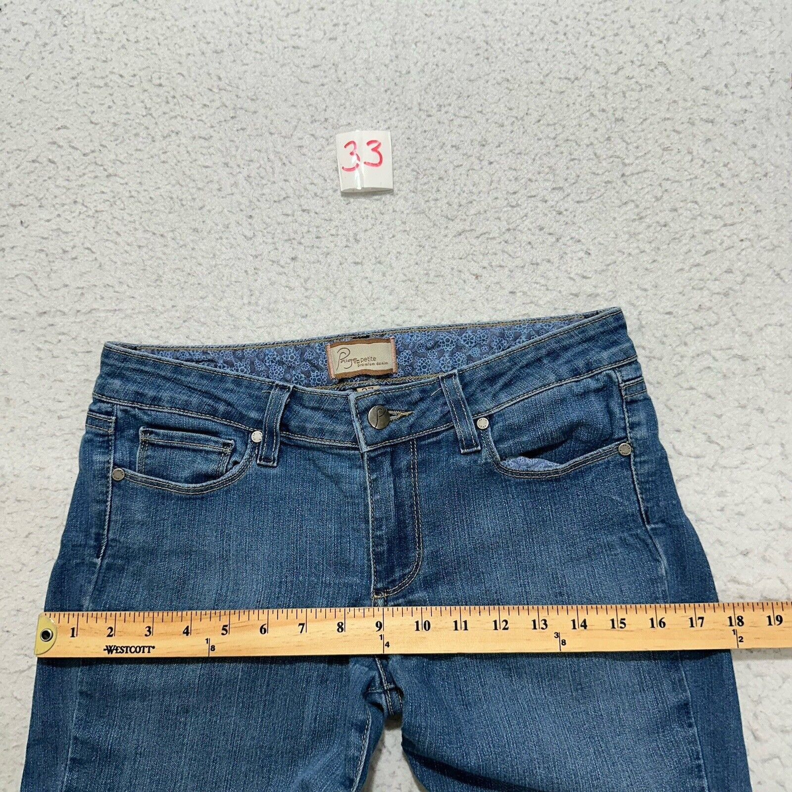 Paige Paige Jeans 27 Blue Low Rise Bootcut Denim Jeans (30x32) Size 30" / US 8 / IT 44 - 12 Thumbnail