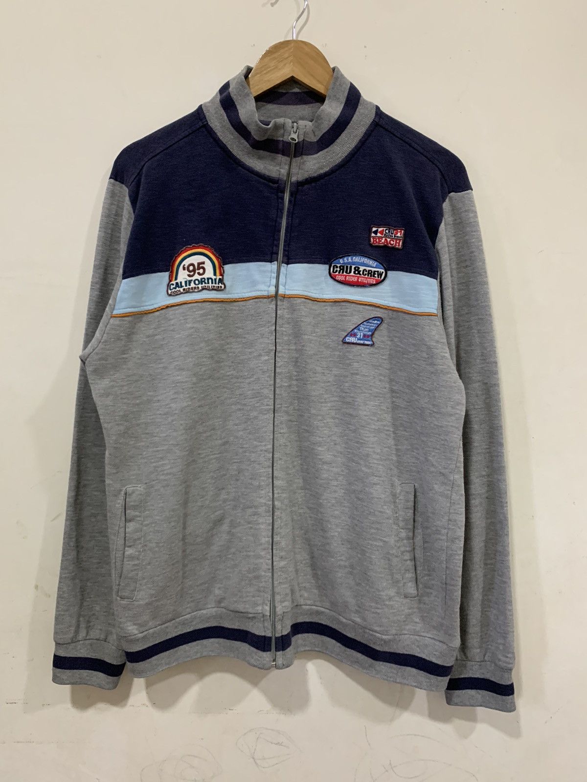 Santa Cruz Skateboards Vintage Cru Surf Zipper Sweatshirt XL Size US XL / EU 56 / 4 - 1 Thumbnail