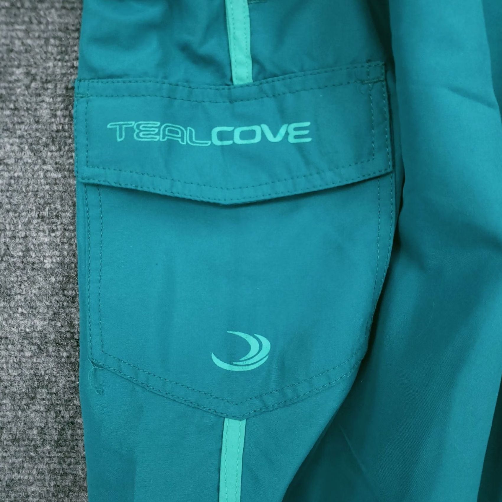 Vintage Teal Cove Swim Trunks Mens XXL 2XL Blue Board Shorts Striped Surfing Size US 39 - 6 Thumbnail