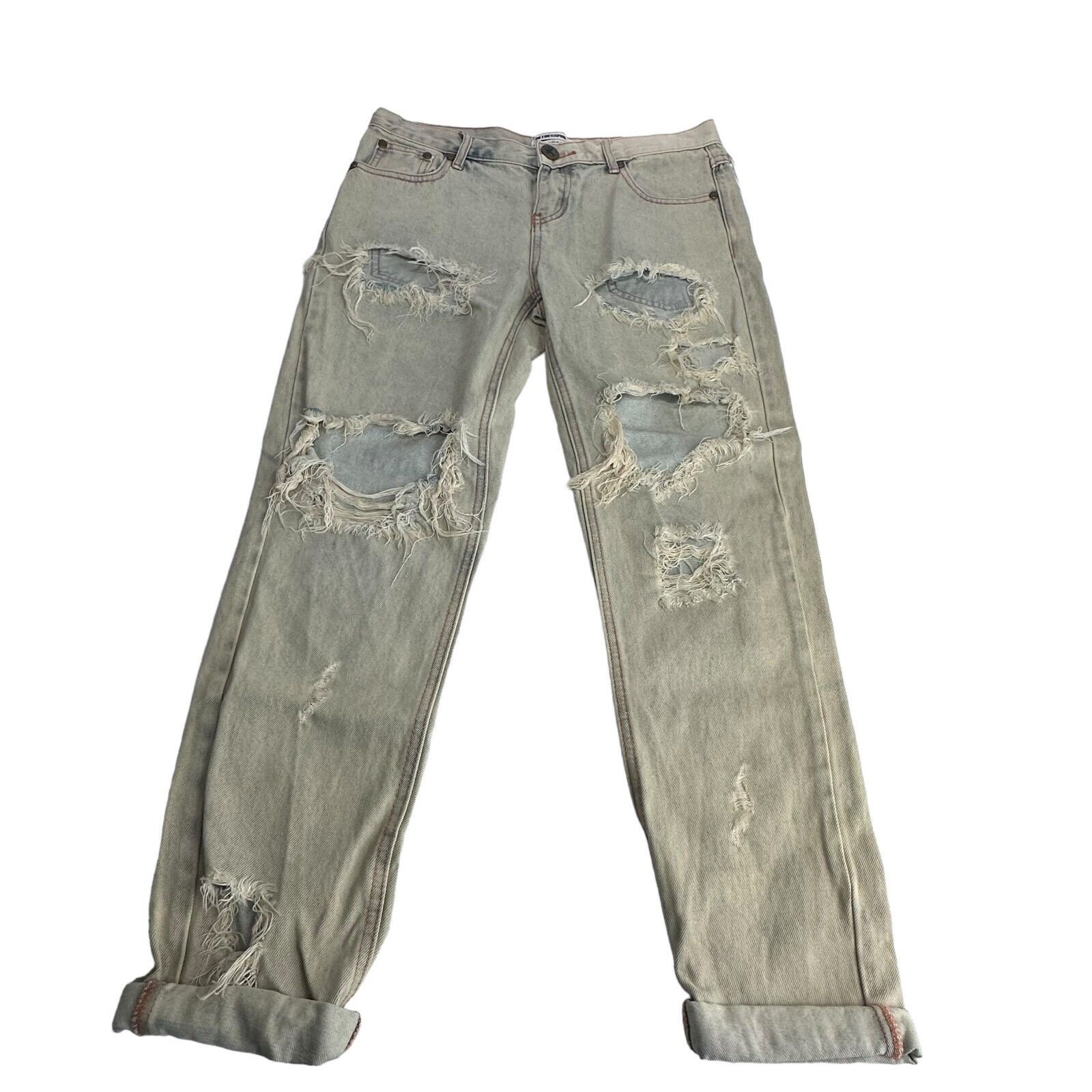 One Teaspoon One by One Teaspoon Diamonde Awesome Baggies Jeans Size 0 Size 25" / US 0 / IT 36 - 1 Thumbnail