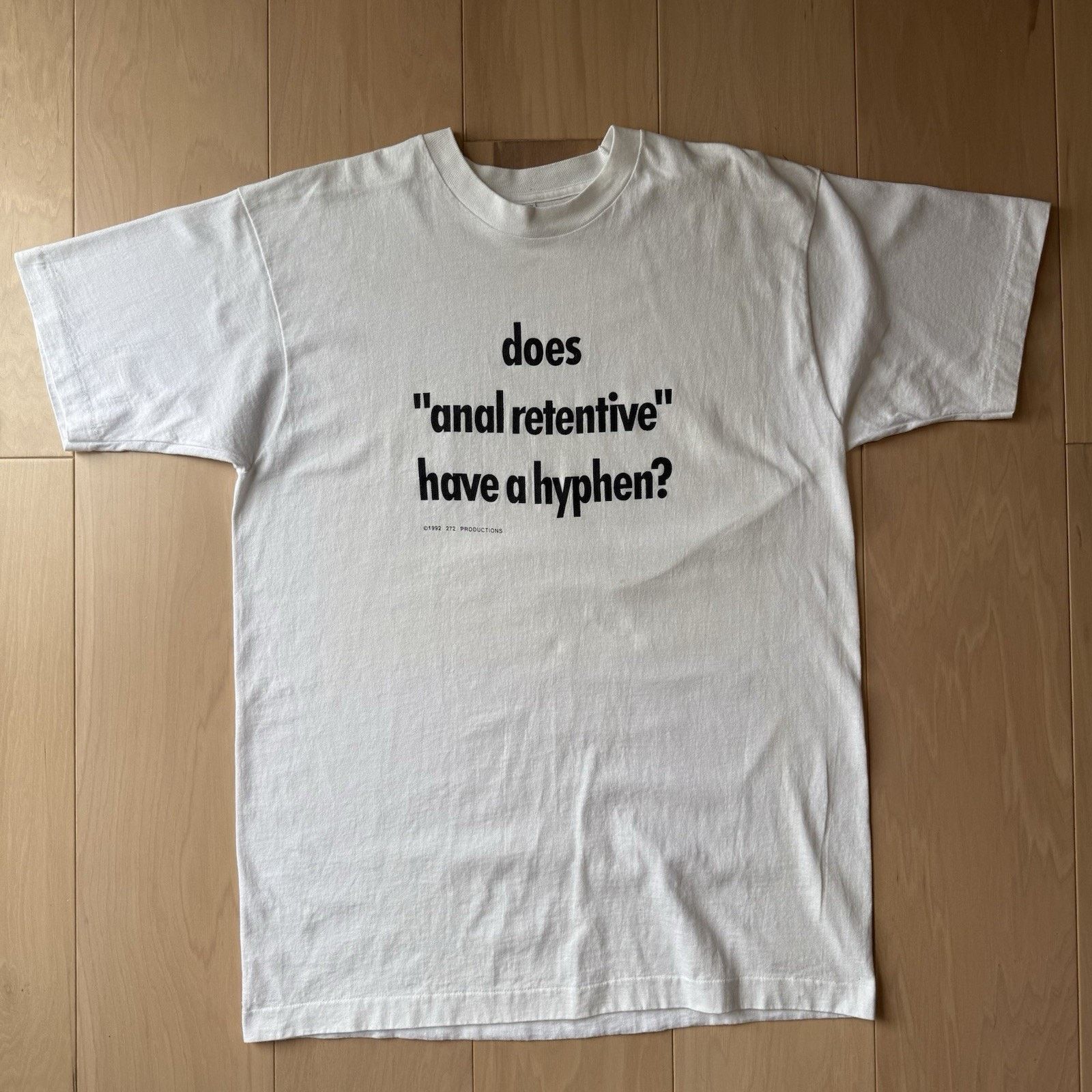 Vintage Vintage Anal Retentive Shirt White Made in USA Comedy Movie Size US XL / EU 56 / 4 - 2 Thumbnail