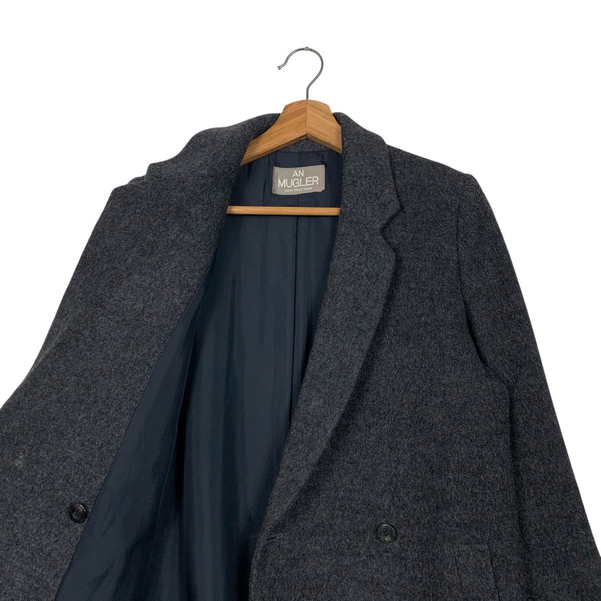 Japanese Brand An Mugler Double Breasted Wool Women Coat Size M / US 6-8 / IT 42-44 - 10 Thumbnail