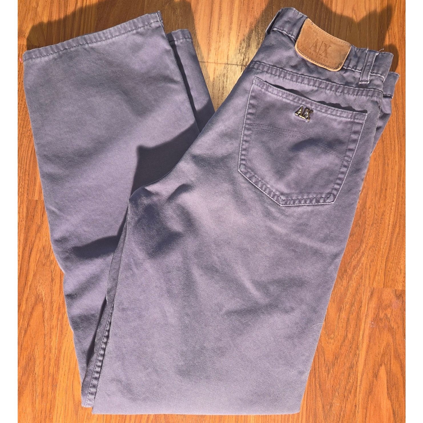 Armani Exchange Armani Exchange Dark Gray Denim Jeans - Men's Size 13 Size US 28 / EU 44 - 2 Thumbnail