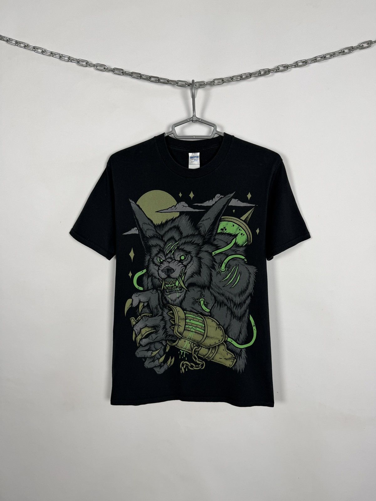 Vintage Wolf Graphic T-Shirt Gothic Horror Print Vintage Size M Size US M / EU 48-50 / 2 - 1 Thumbnail