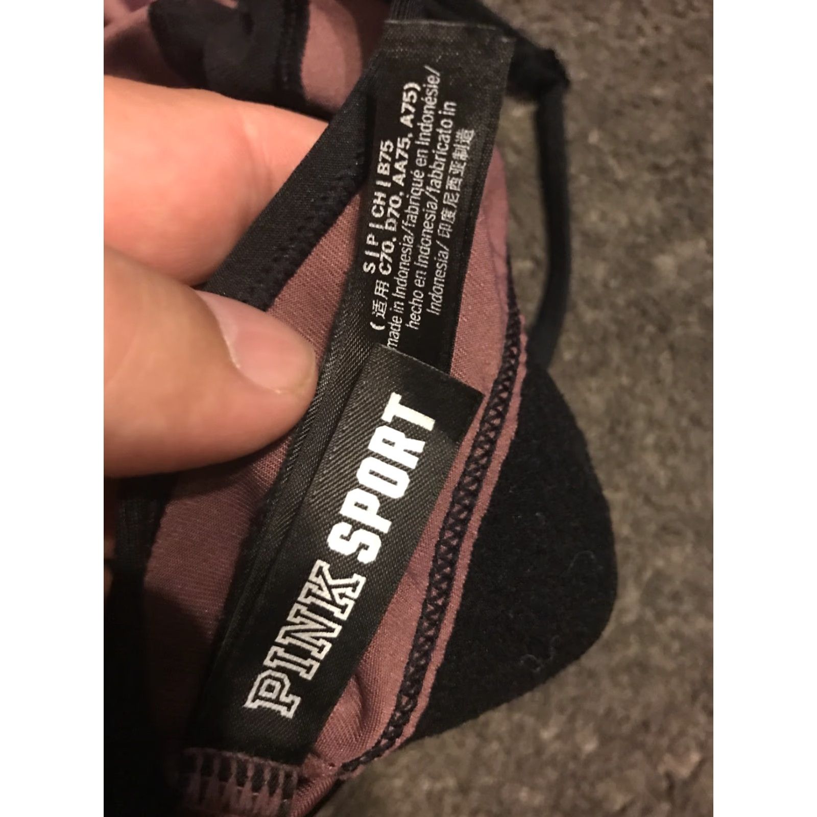 Pinko PINK Ultimate Lightly Lined Bra Sport Racerback Pullover Small Pink Logo Belt Womens Size ONE SIZE - 3 Thumbnail