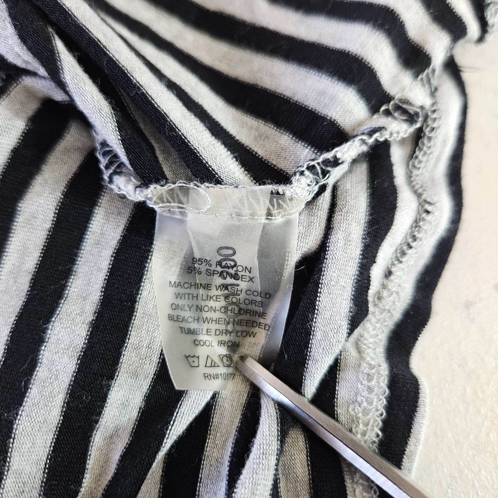 Vintage Soybu Womens Tank Dress Sz M Black Stripe Pockets Sleeveless Rayon Blend Size M / US 6-8 / IT 42-44 - 4 Thumbnail