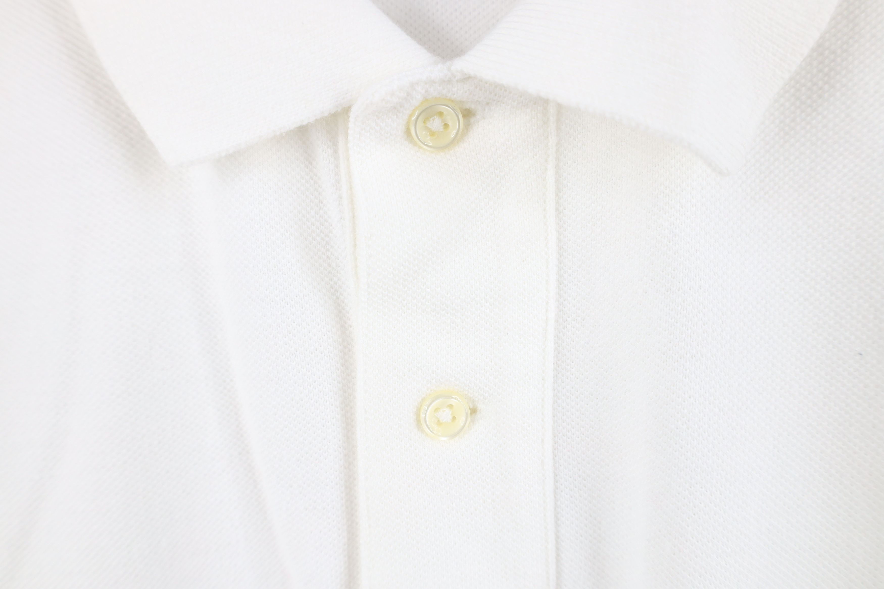 Ralph Lauren Vintage Ralph Lauren Pique Cotton Knit Golf Polo Shirt White Size US XL / EU 56 / 4 - 5 Thumbnail