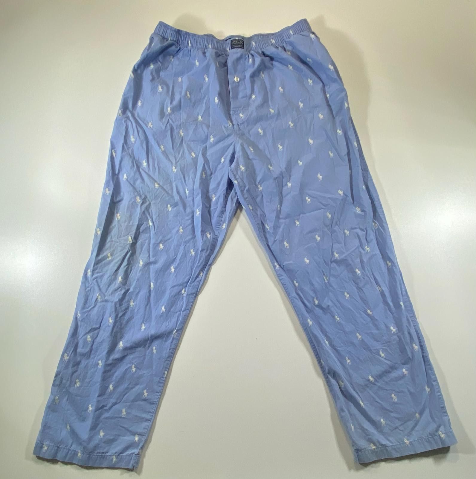 Polo Ralph Lauren Polo Ralph Lauren Blue Cotton Pajama Pants L Size ONE SIZE - 1 Thumbnail