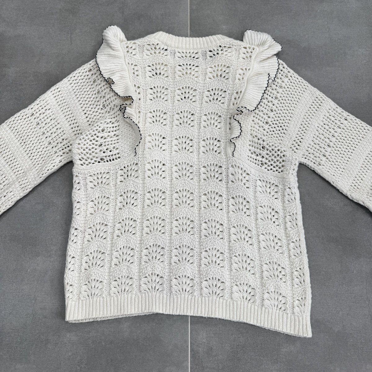 Sezane La Maille Sezane Paris Women Wool Knitted Jumper Sweater Size S / US 4 / IT 40 - 12 Thumbnail