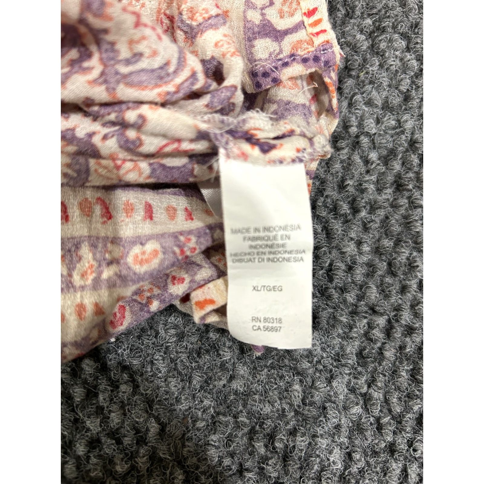 Lucky Brand **Lucky Brand XL Multicolor Paisley Women's Boho Blouse** User: Lucky Brand Multicolor XL Women's Paisley Boho Blouse Size XL / US 12-14 / IT 48-50 - 6 Thumbnail