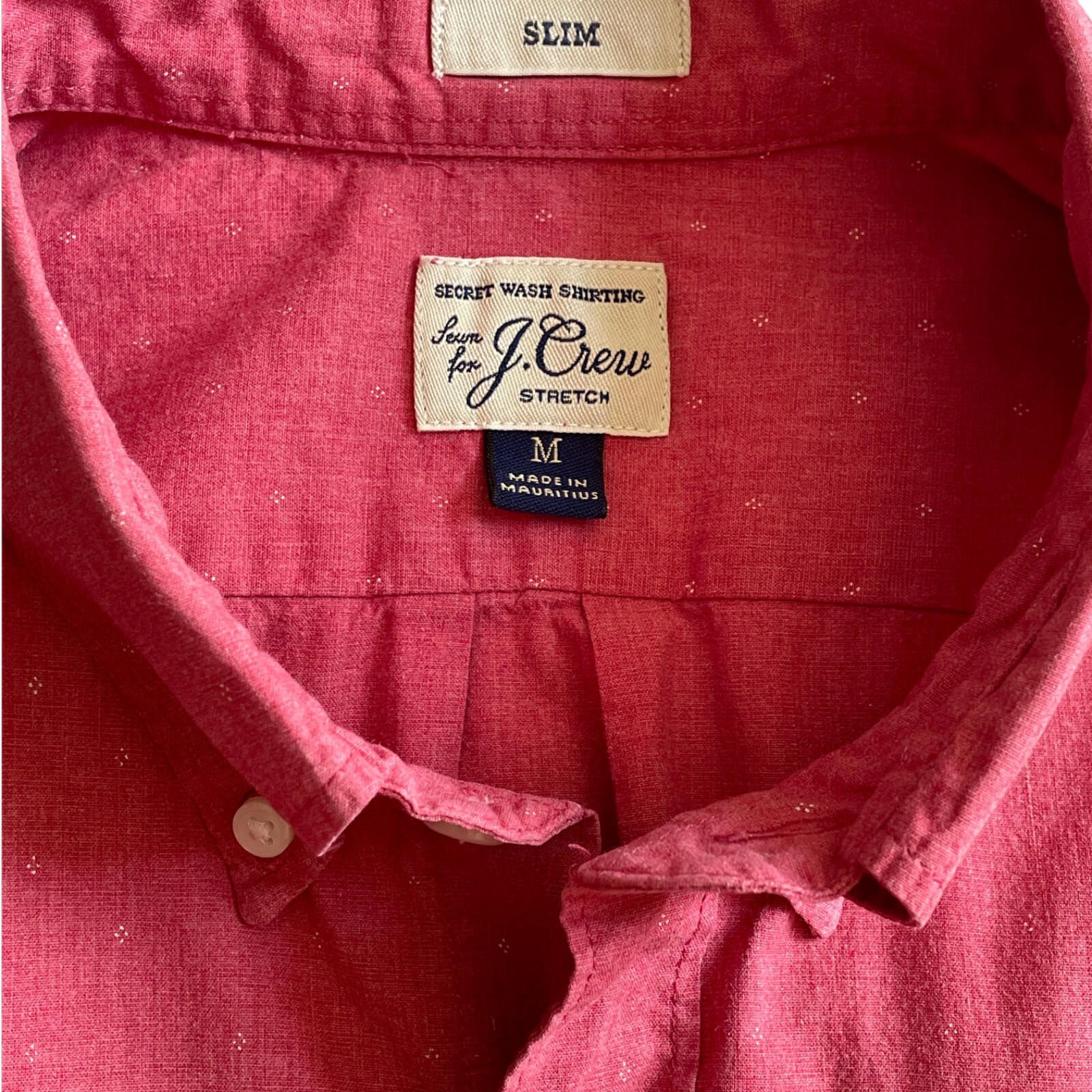 J.Crew J.Crew Secret Wash Shirt Mens Medium Pink Button Down CLEAN! Size US M / EU 48-50 / 2 - 3 Thumbnail