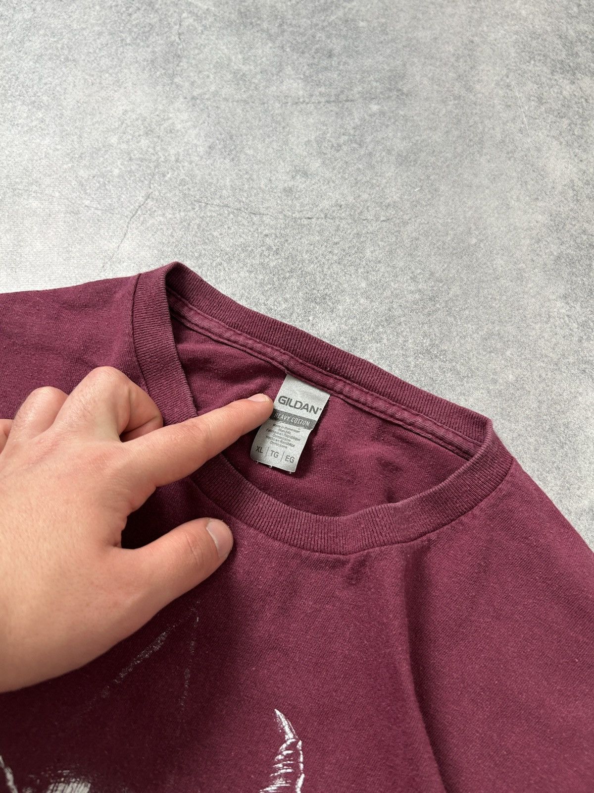 Band Tees B.O.A big logo 2022 shirts mens burgundy Size US XL / EU 56 / 4 - 3 Thumbnail