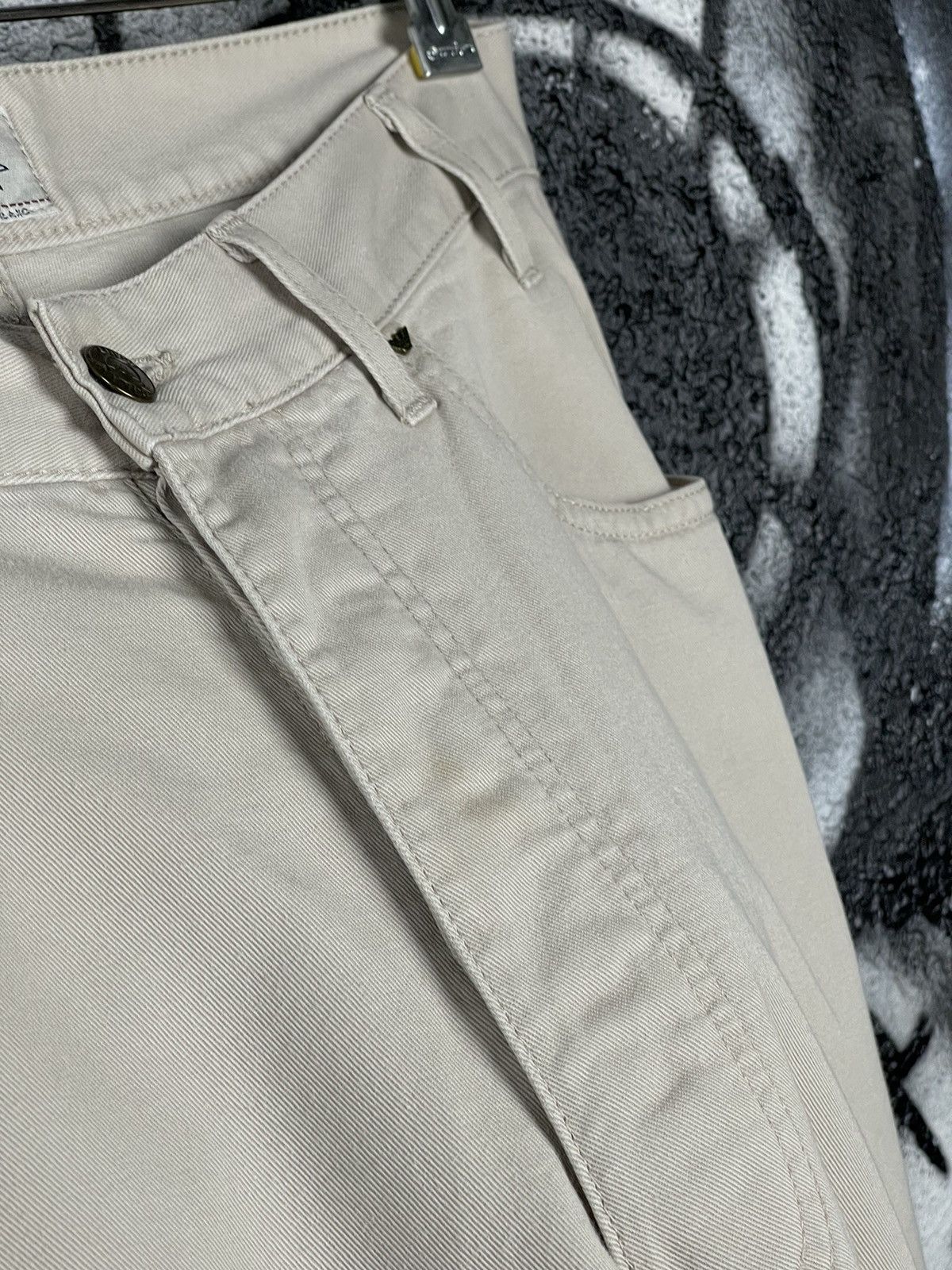Armani Armani Jeans Vintage 90s Italian Beige Cotton Jeans Size 33 Size US 33 - 11 Thumbnail