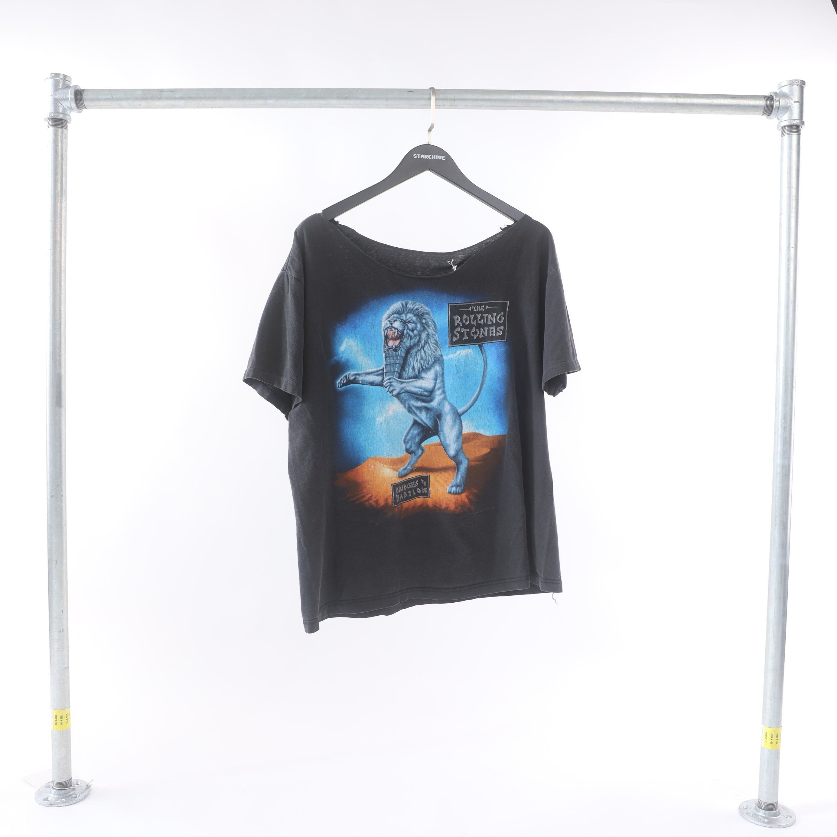 Vintage The Rolling Stones THRASHED Bridges To Babylon 1997 Size US M / EU 48-50 / 2 - 1 Thumbnail
